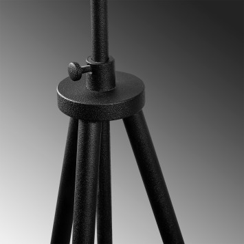 Lámpara de pie Tripod-4051 negro metal 65x65x165 cm - 8681875944259