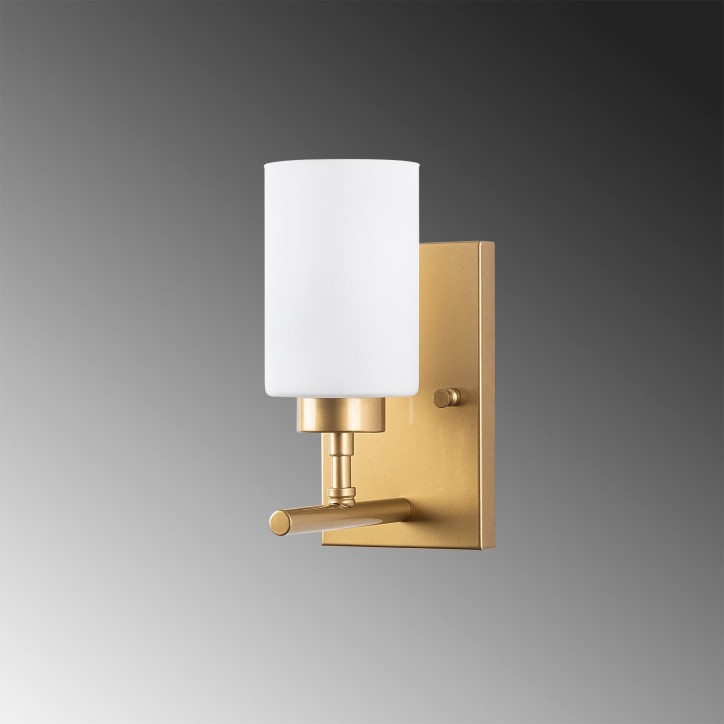 Lámpara de pared Yensuk-13120 oro metal vidrio 12x17x25 cm