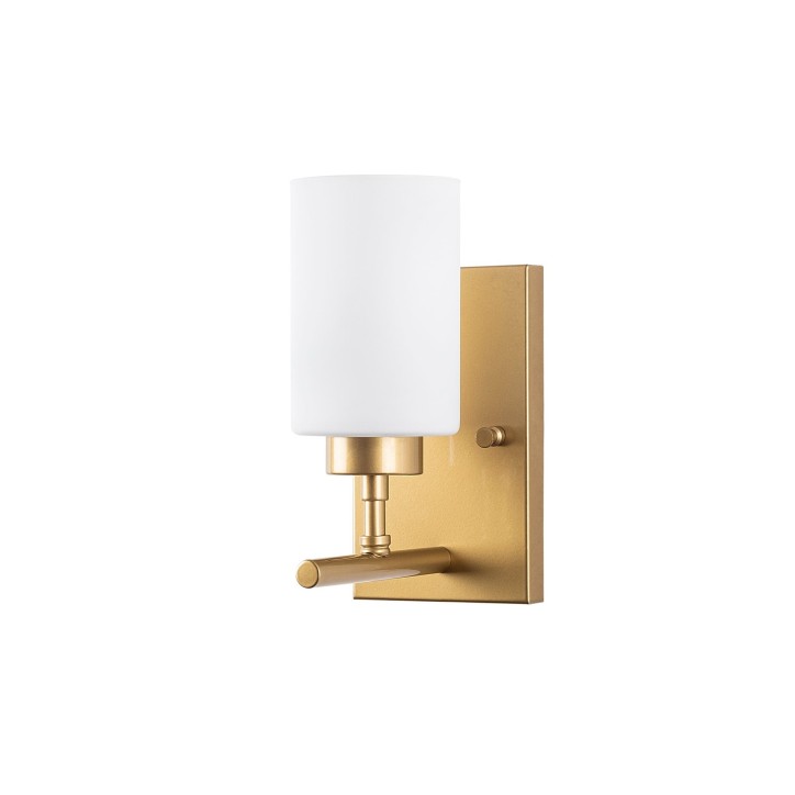 Lámpara de pared Yensuk-13120 oro metal vidrio 12x17x25 cm