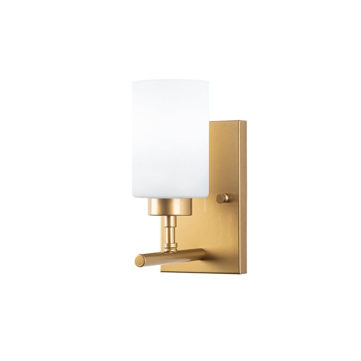 Lámpara de pared Yensuk-13120 oro metal vidrio 12x17x25 cm