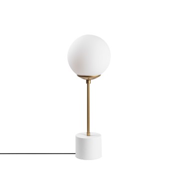 Lámpara de mesa Globo-13061 blanco metal vidrio 20x20x57 cm - 8683743269495