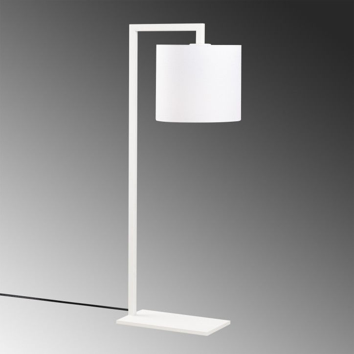 Lámpara de mesa Profil-4696 blanco metal tela 27x20x65 cm