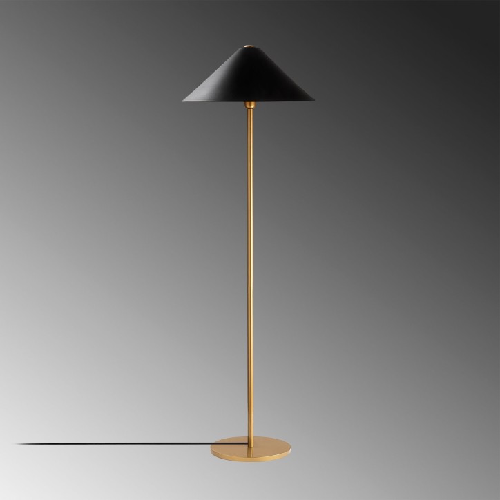 Lámpara de pie Mixed-11511 oro metal 46x46x150 cm