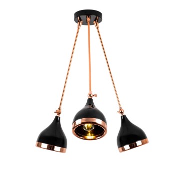 Lámpara de techo Yıldo-7046 cobre negro metal diámetro 60x63 cm - 8683342291262