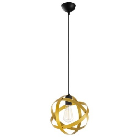 Lámpara de techo Gezegen-6141 oro negro metal diámetro 25x121 cm