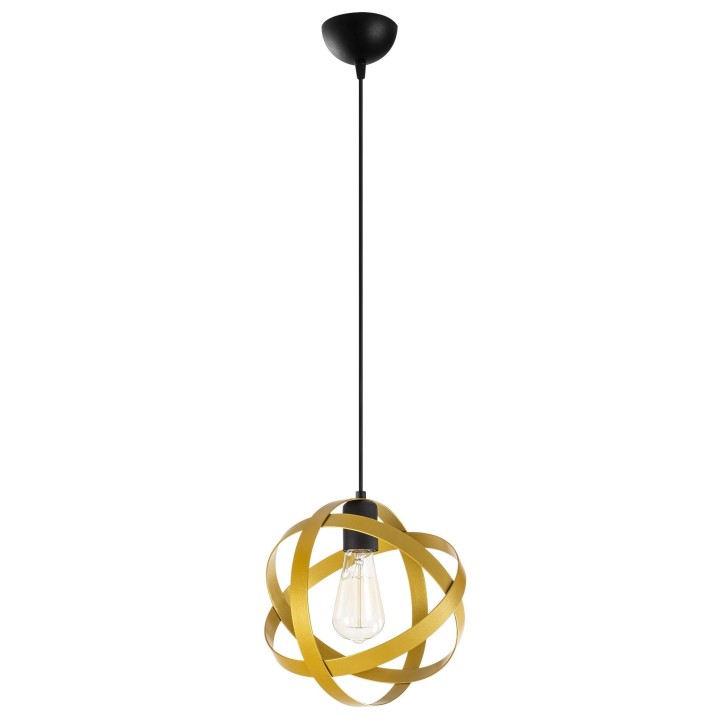 Lámpara de techo Gezegen-6141 oro negro metal diámetro 25x121 cm