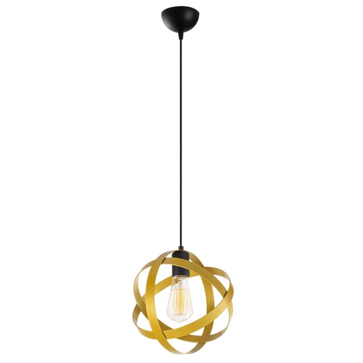 Lámpara de techo Gezegen-6141 oro negro metal diámetro 25x121 cm