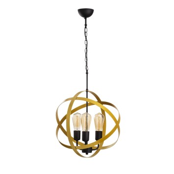 Lámpara de techo Gezegen-4841 negro oro metal diámetro 40x90 cm - 8681875471847