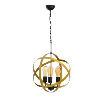 Lámpara de techo Gezegen-4841 negro oro metal diámetro 40x90 cm - 8681875471847