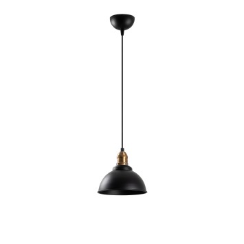 Lámpara de techo Varzan-10830 negro oro cobrizo metal 21x21x36-116 cm - 8683342264785