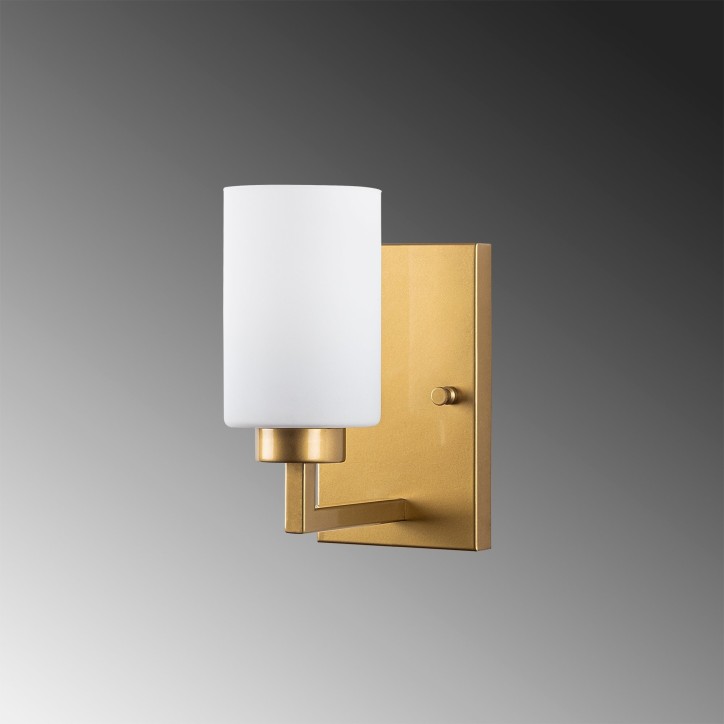 Lámpara de pared Hania-13175 oro metal vidrio 10x19x23 cm