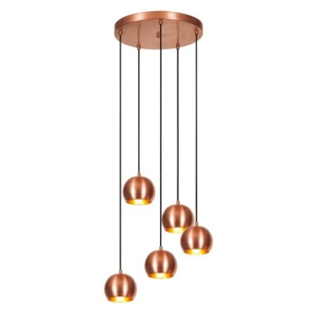 Lámpara de techo Sivani-MR-999 cobre metal diámetro 48x108 cm