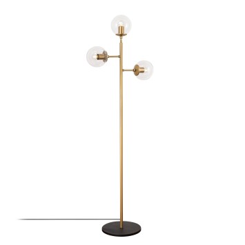 Lámpara de pie Atmaca-10285 oro brillante metal vidrio 57x22x163 cm - 8683342264402