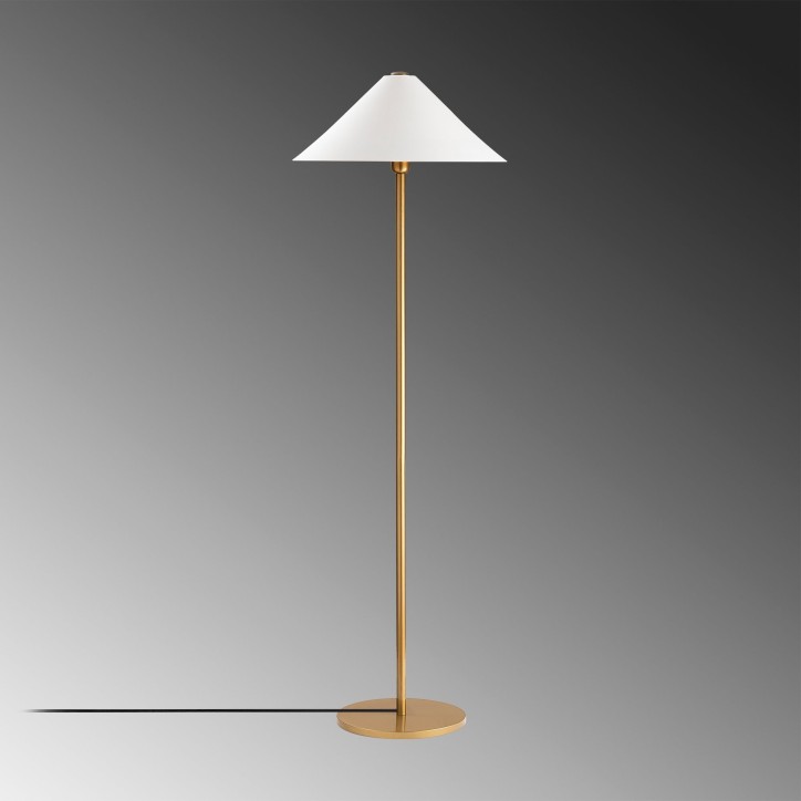 Lámpara de pie Mixed-11512 oro metal 46x46x150 cm