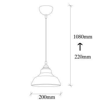 Lámpara de techo Dilberay-321-S negro metal 20x20x108 cm - 8681875547382