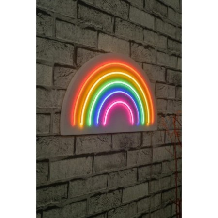 Iluminación LED decorativa de plástico Rainbow multicolor 50x26x2 cm