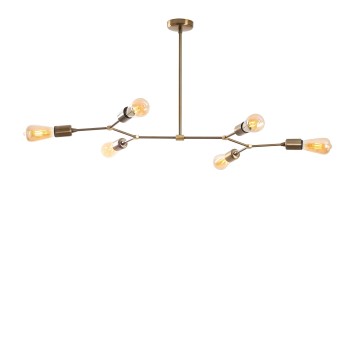 Lámpara de techo Sparrow-1236 oro cobrizo hierro 95x48x48 cm - 8681875943818