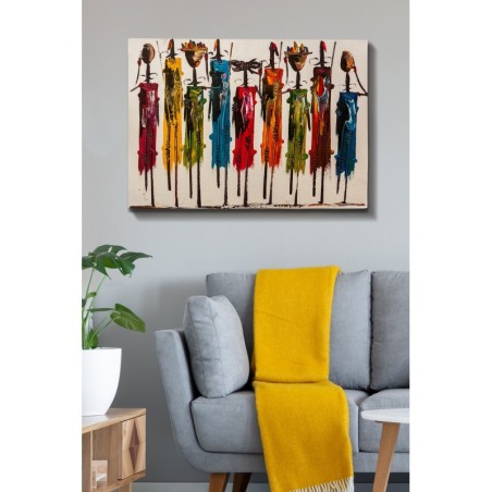 Pintura decorativa lienzo Kanvas Tablo-125 multicolor 70x100 cm