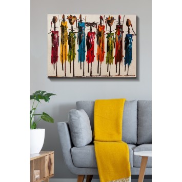 Pintura decorativa lienzo Kanvas Tablo-125 multicolor 70x100 cm