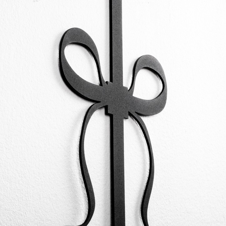 Lámpara de pared Asaf-6982 blanco negro metal tela 15x28x57 cm