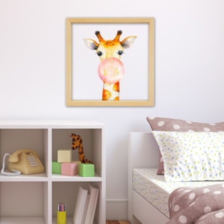 Cuadro decorativo enmarcado CAM13855653232 multicolor 32x32 cm