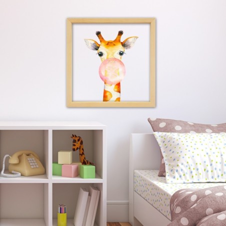 Cuadro decorativo enmarcado CAM13855653232 multicolor 32x32 cm