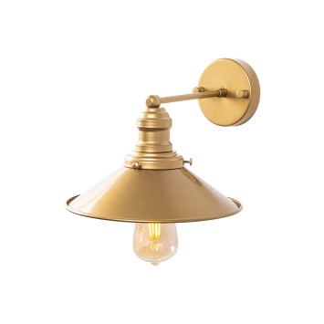 Lámpara de pared Conical-12196 oro metal 24x27x20 cm - 8683743012718