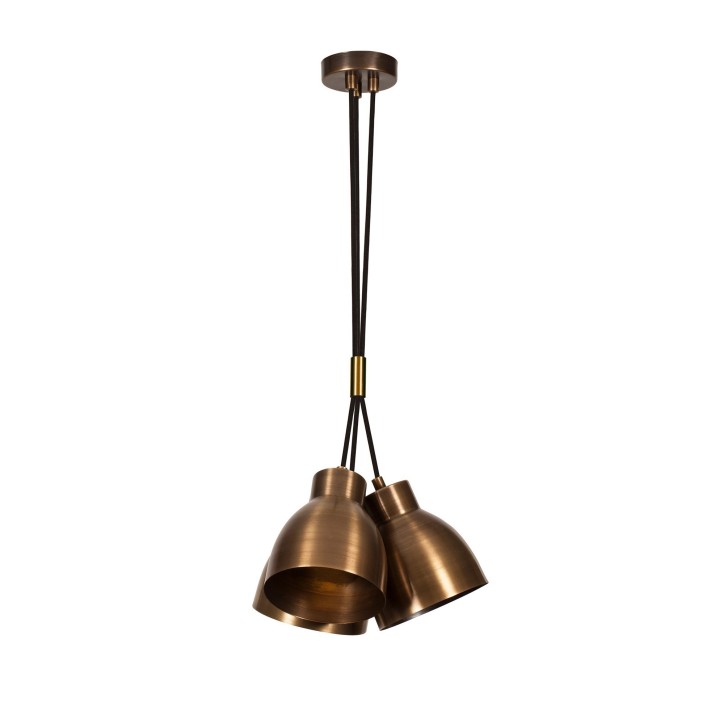 Lámpara de techo Sivani-MR-307 oro cobrizo metal diámetro 30x109 cm