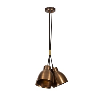 Lámpara de techo Sivani-MR-307 oro cobrizo metal diámetro 30x109 cm - 8681875637700