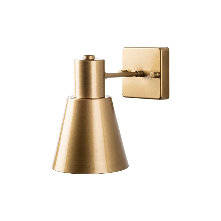 Lámpara de pared Funnel-13091 oro metal vidrio 14x24x21 cm