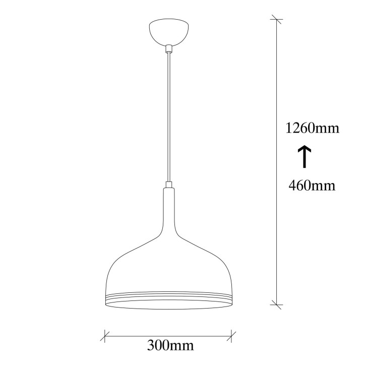 Lámpara de techo Berceste-187WHITE-S blanco metal 30x30x126 cm