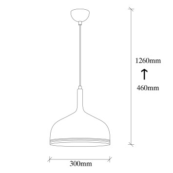 Lámpara de techo Berceste-187WHITE-S blanco metal 30x30x126 cm - 8681875546514