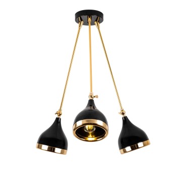 Lámpara de techo Yıldo-7047 oro negro metal diámetro 60x63 cm - 8683342291279