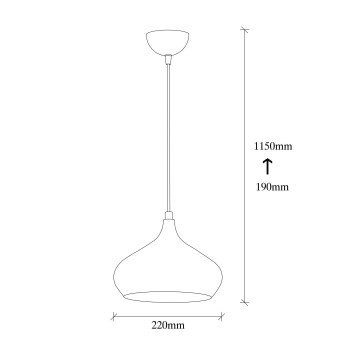 Lámpara de techo Dodo-2422 blanco metal 22x22x115 cm - 8681875883596