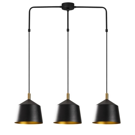 Lámpara de techo Sağlam-3778 oro negro hierro 89x25x135 cm