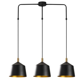 Lámpara de techo Sağlam-3778 oro negro hierro 89x25x135 cm - 8681875500738