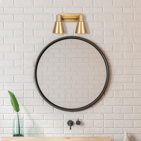 Lámpara de pared Funnel-13093 oro metal vidrio 38x21x21 cm