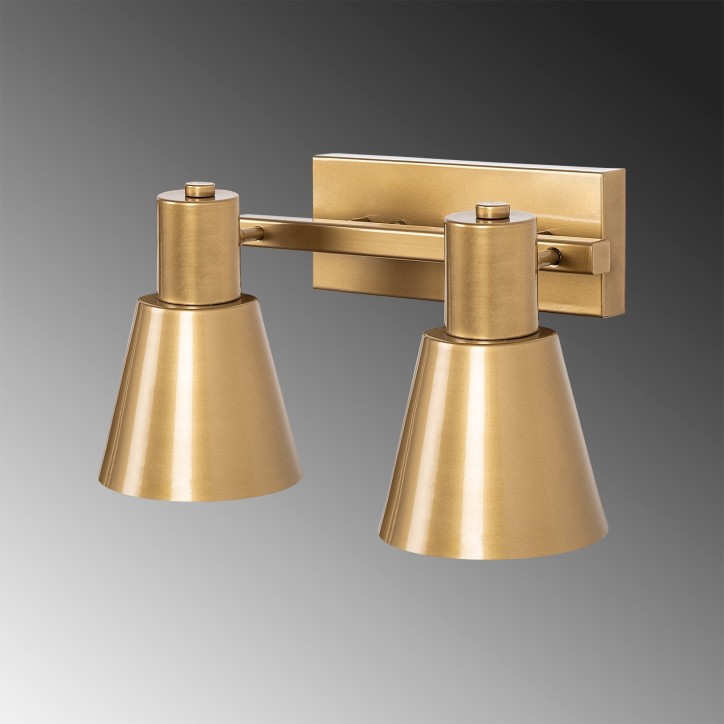 Lámpara de pared Funnel-13093 oro metal vidrio 38x21x21 cm