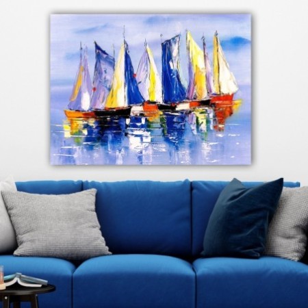 Pintura decorativa lienzo 619226807_70100 multicolor 70x100 cm