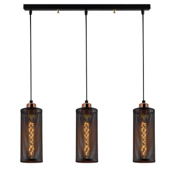 Lámpara de techo Amasra-N-983 bronce negro metal 60x10x116 cm - 8681875574074