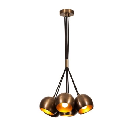 Lámpara de techo Sivani-MR-626 oro cobrizo metal diámetro 45x108 cm