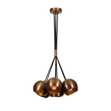 Lámpara de techo Sivani-MR-626 oro cobrizo metal diámetro 45x108 cm - 8681875637793