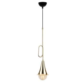 Lámpara de techo Sarmal-3061 negro oro metal diámetro 13x154 cm - 8681875458794