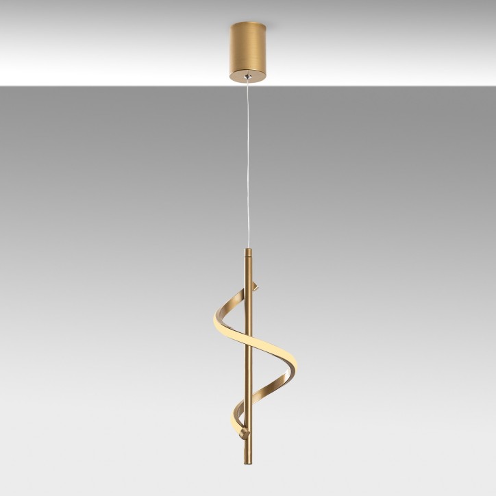 Lámpara de techo Lıkma-13519 oro metal 16x50-100x16 cm