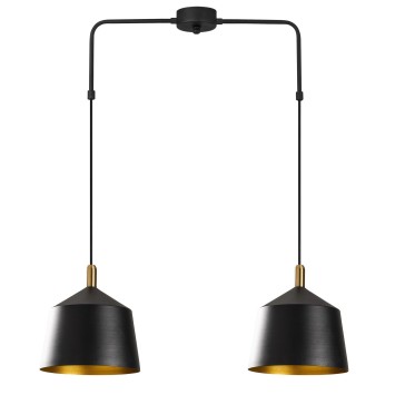 Lámpara de techo Sağlam-6191 oro negro metal 70x70x100 cm - 8681875494860