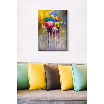 Pintura decorativa lienzo Kanvas Tablo -248 multicolor 50x70 cm