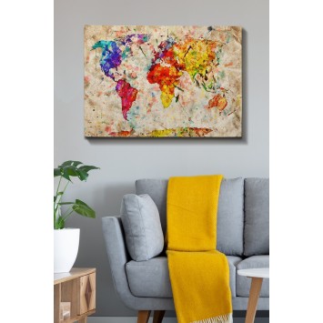 Pintura decorativa lienzo Kanvas Tablo-115 multicolor 70x100 cm