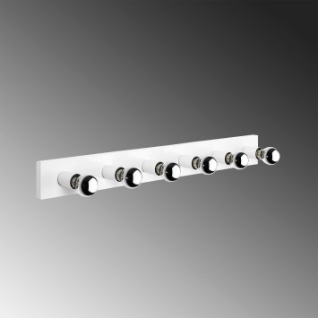 Lámpara de pared Mirro-12236 blanco metal vidrio 10x10x91 - 8683743012848