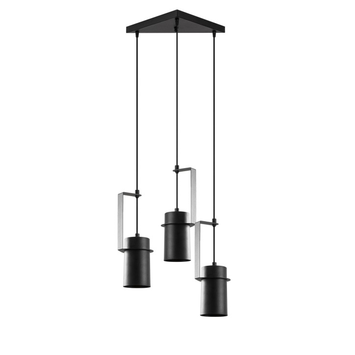 Lámpara de techo Spot-6301 negro metal 40x40x126 cm