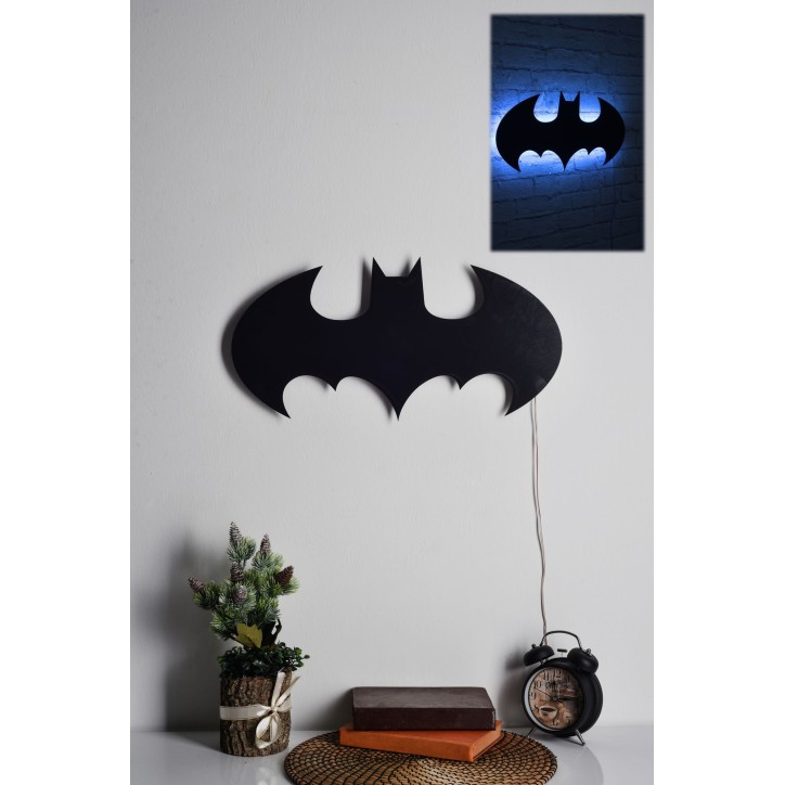 Iluminación LED decorativa Batman azul 50x25 cm